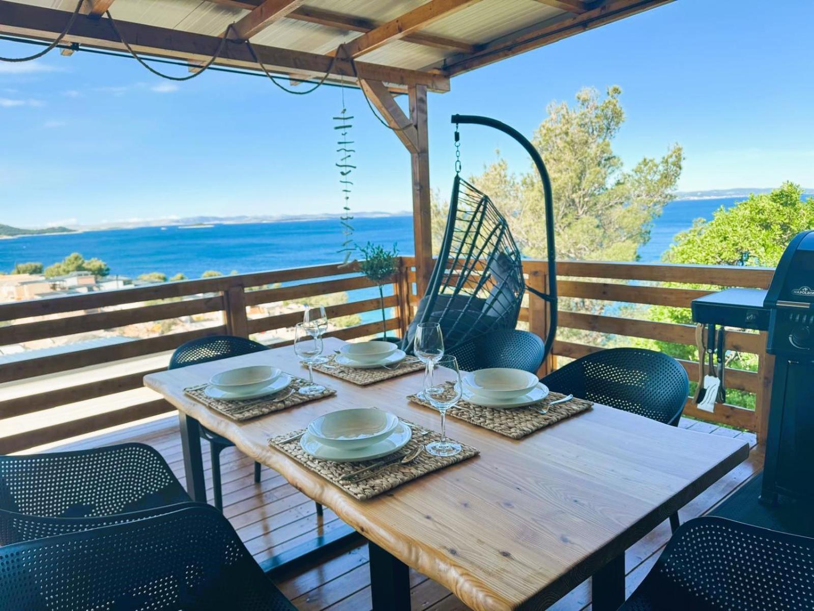 D-View Premium Mobile Home - Panoramic Seaview - 150 M From Beach, Free Parking Drage Exterior foto