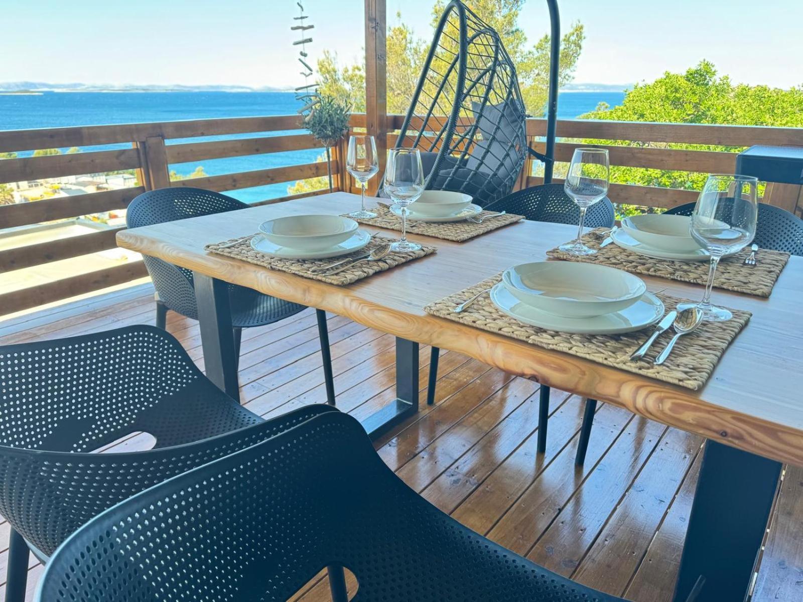 D-View Premium Mobile Home - Panoramic Seaview - 150 M From Beach, Free Parking Drage Exterior foto
